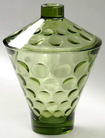 Eldorado Avocado (Green) Candy Dish & Lid
