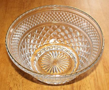 Wexford Gold Punch Bowl Stand-9" Salad Bowl