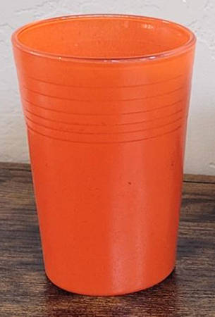Moderntone Platonite Orange Flat Juice Glass