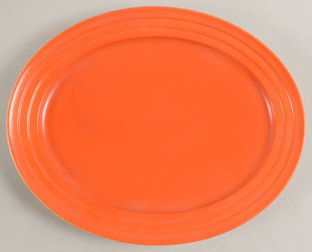 Moderntone Platonite Orange 12" Oval Platter