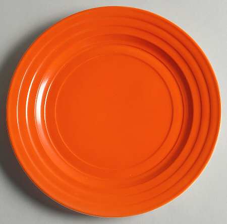 Moderntone Platonite Orange Dinner Plate