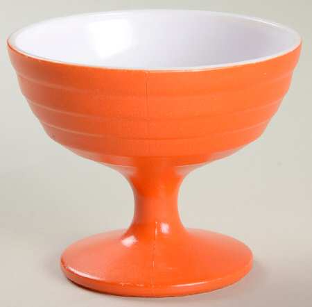 Moderntone Platonite Orange Champagne/Tall Sherbet