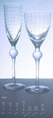 Grid Water Goblet