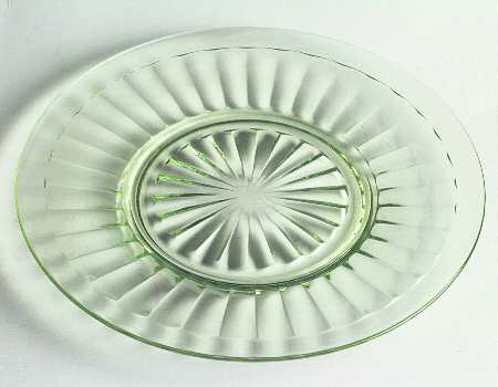 Pillar Optic Green Luncheon Plate