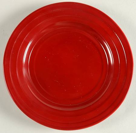 Moderntone Platonite Burgundy Bread & Butter Plate by Hazel-Atlas