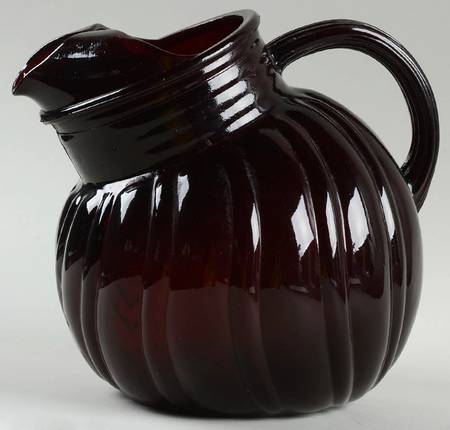 Swirl Royal Ruby 3400/38 80 Oz Non Optic Ball Jug