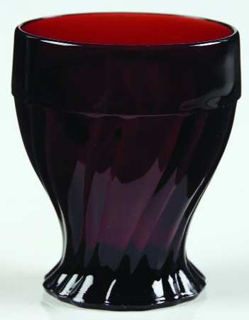 Swirl Royal Ruby 10 Oz Flat Tumbler