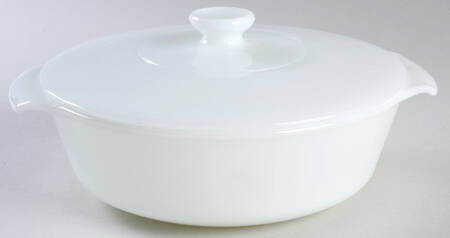 Anchorwhite (Milk White) 1.5 Quart Round Covered Casserole