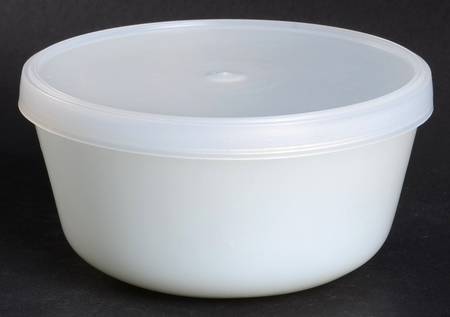 Anchorwhite (Milk White) Custard Cup W/Plastic Lid