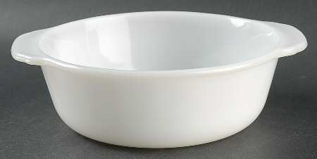 Anchorwhite (Milk White) 1 Quart Round Casserole No Lid