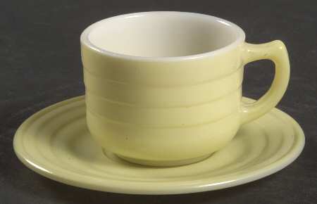 Moderntone Little Hostess Light Yellow Child's Cup & Saucer Set