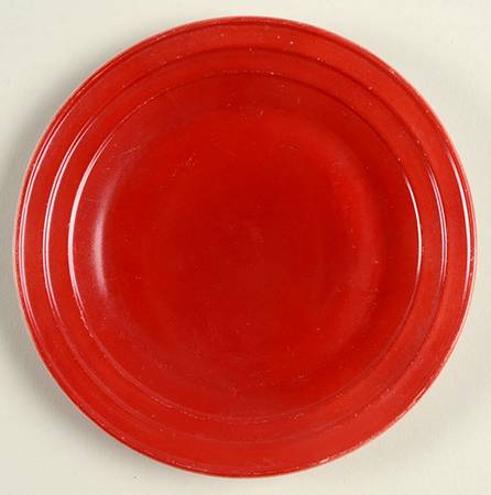 Moderntone Little Hostess Maroon Burgundy Child's Plate