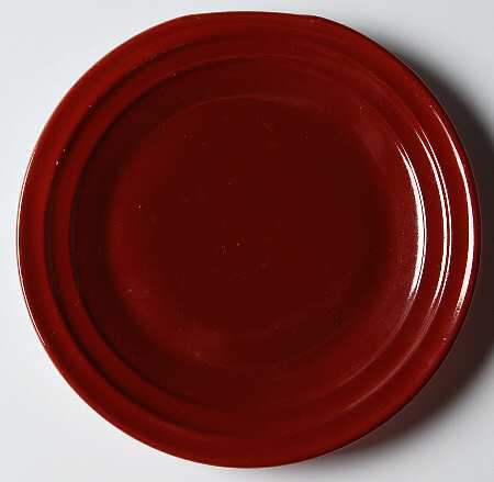 Moderntone Little Hostess Maroon Burgundy Child's Plate