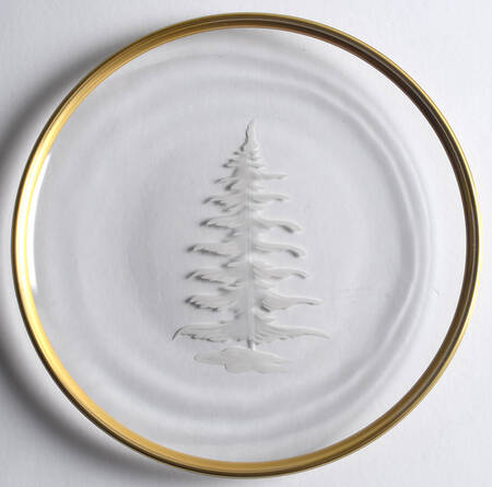 Vetro Gold Accent Plate by Arte Italica