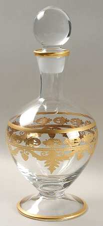 Vetro Gold Decanter & Stopper