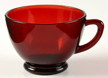 Colonial Lady Clear Royal Ruby Snack Cup