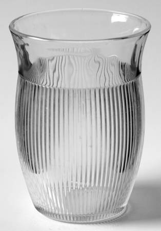 Fine Rib Clear 9 Oz Flat Tumbler