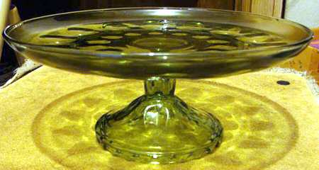 Reflection Green Cake Stand