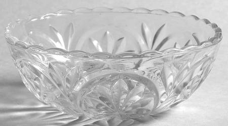 Medallion Clear 4" Individual Salad/Fruit/Dessert/Dip Bowl