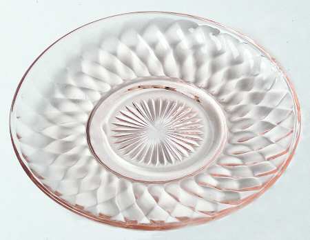 Diamond Optic Pink Saucer Only