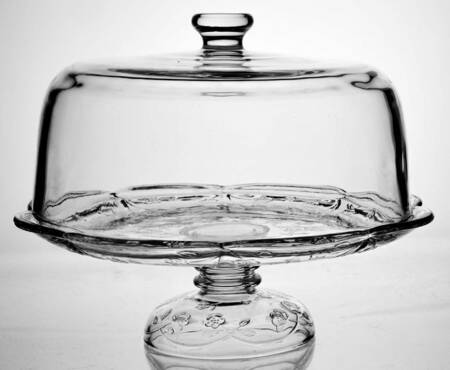 Savannah Clear 12" Pedestal Cake Stand & Dome