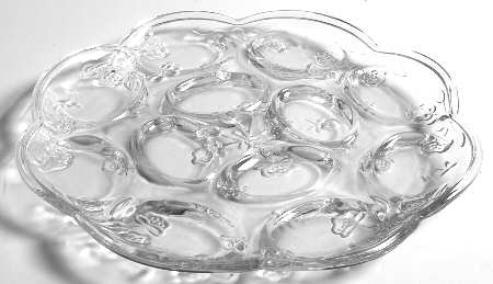 Savannah Clear 9" Round 12 Egg Deviled Egg Tray