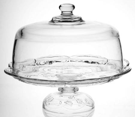Savannah Clear Cake Plate & Glass Dome