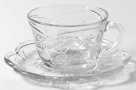 Savannah Clear Cup and Saucer Set (Punch Cup)