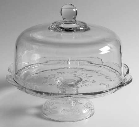 Savannah Clear Cake Plate with Glass Dome