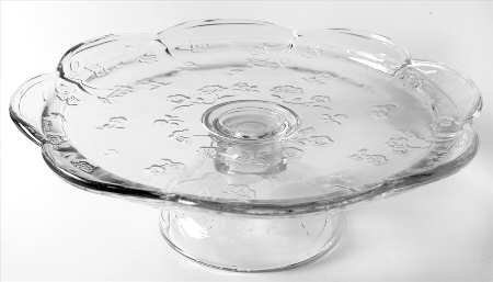 Savannah Clear Cake Plate No Dome