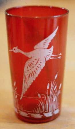 Wild Geese Ruby by Anchor Hocking