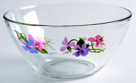 Wild Violets Small Fruit Dessert Bowl