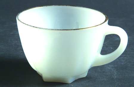 Classic Milk Glass (Gold Trim) Punch/Snack Cup