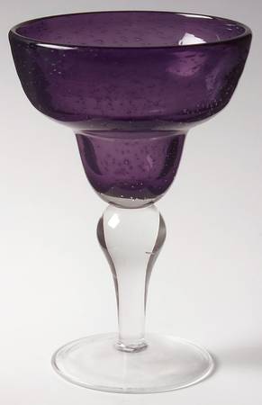 Iris Plum Margarita Glass by Artland