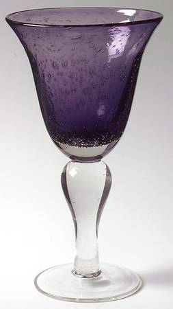 Iris Plum Water Goblet by Artland