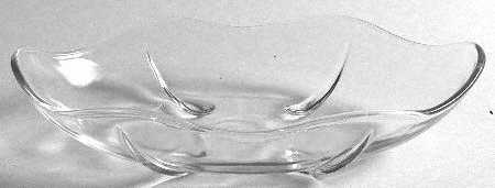 Swedish Modern Clear 9" Oval Relish