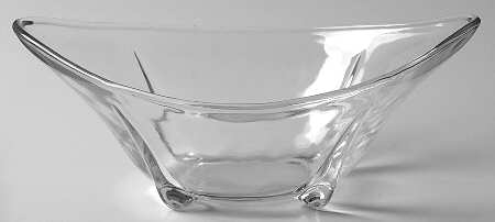 Swedish Modern Clear 7" Oval Bowl