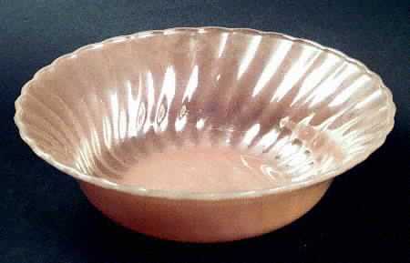 Peach Lustre Shell 8" Round Vegetable Bowl