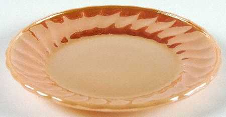 Peach Lustre Shell 7" Salad Plate by Anchor Hocking