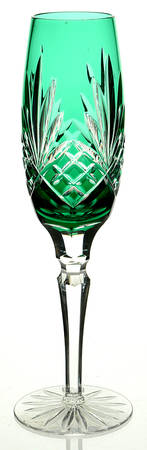 Carolyne Emerald Green Fluted Champagne