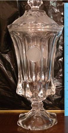 Avon Coin Footed Urn & Lid