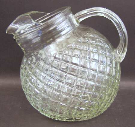 Diamond with Thumbprint Clear 80 Oz Pitcher