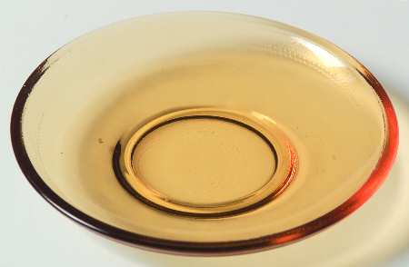 Stippled Band Topaz Toy Saucer