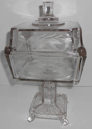 Adams Post 12" Tall Compote & Lid