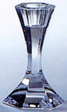 Sierra Clear 4" Single Light Candlestick