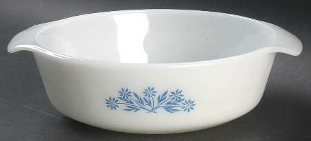 Cornflower 1.5 Quart Round Casserole No Lid