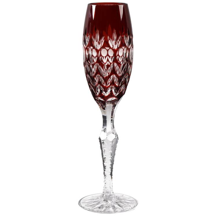 Florderis Ruby Fluted Champagne