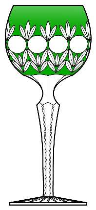 Florderis Emerald Green Hock Wine