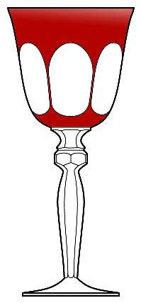 ANN4 Ruby Water Goblet