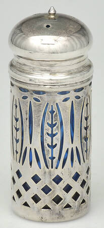 Royal Sapphire Salt Shaker with Metal Lid